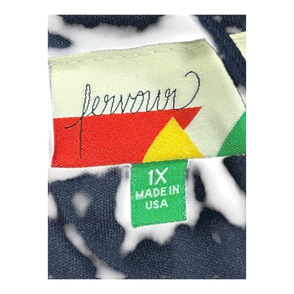 FERVOUR Navy Blue Mini Dress Women's Size Plus Size  1X - Picture 3 of 4